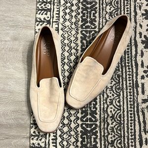 Franco Sarto cream suede dress shoes, like new! Size 8.5. Fit true to size.